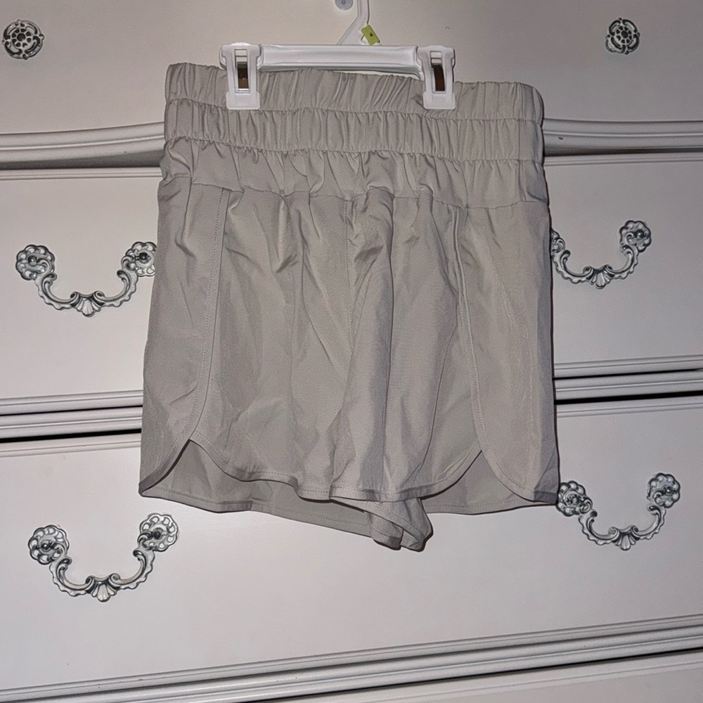 Piper & Pine cream shorts with built in panties